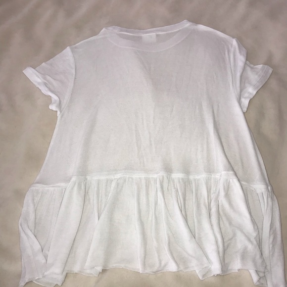 NWOT Abound Peplum Crew Neck Ruffle Hem Tee - Picture 3 of 6